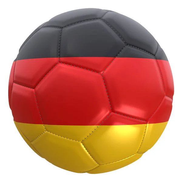 Representación Una Bandera Alemania Una Pelota Fútbol Alemania Uno Los — Foto de Stock