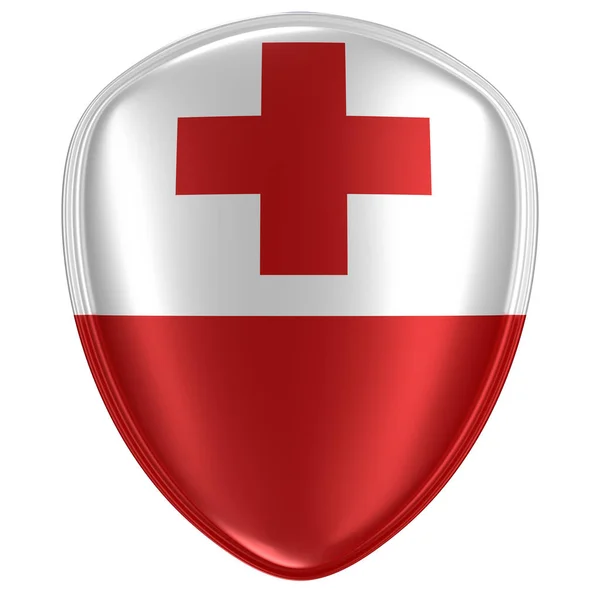 Rendering Tonga Flag Icon White Background — Stock Photo, Image