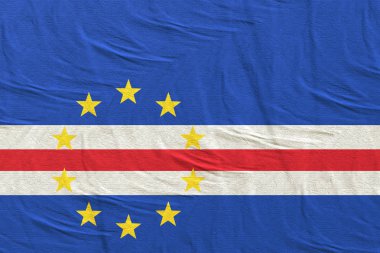 Cape Verde Cumhuriyeti bayrak sallayarak