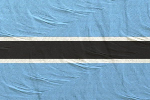 Bandera de Botswana ondeando — Foto de Stock