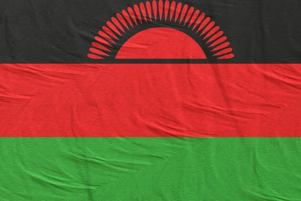 Bandiera della Repubblica del Malawi sventola — Foto Stock