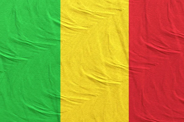 Mávání vlajkami malijská republika — Stock fotografie