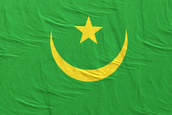 Mauritanie Drapeau agitant — Photo