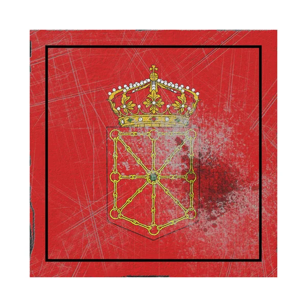 Gamla Navarra flagga — Stockfoto