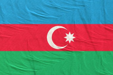 Azerbaycan bayrağı 3D render