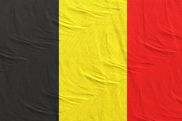 Bandera belga ondeando — Foto de Stock