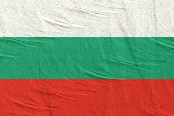 Bulgaarse vlag wapperend — Stockfoto