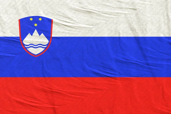 Szlovénia zászlót lengetve — Stock Fotó