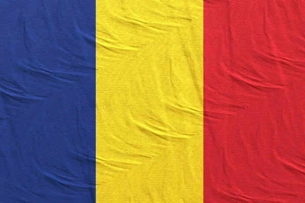 Румунія прапор махав — стокове фото