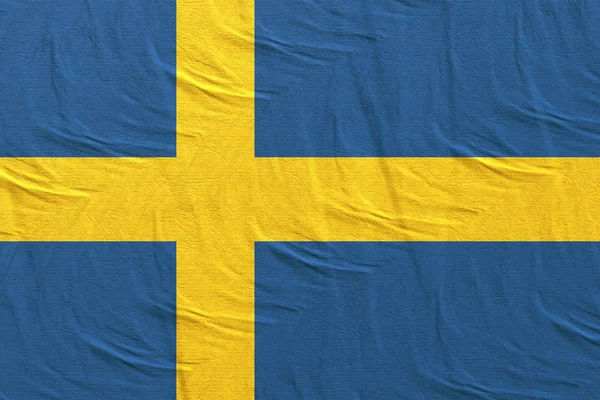 Прапор Королівства Швеція — стокове фото