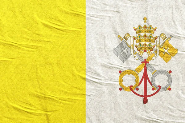 Drapeau en soie du Vatican — Photo