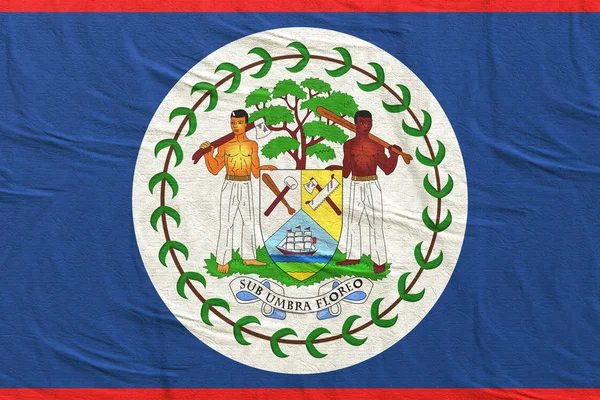 Bandeira de Belize acenando — Fotografia de Stock