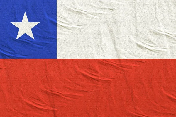 Mávání vlajkami Chile — Stock fotografie