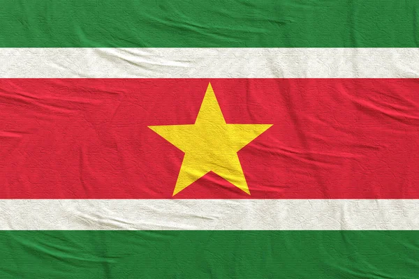 Bandera de Surinam ondeando —  Fotos de Stock