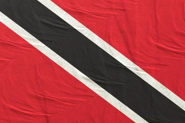 Vlag van de Republiek Trinidad en Tobago zwaaien — Stockfoto