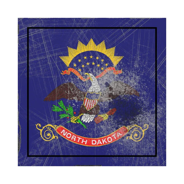 Ancien drapeau de l'État du Dakota du Nord — Photo
