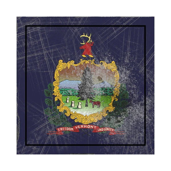 Gamla Vermont State flagga — Stockfoto