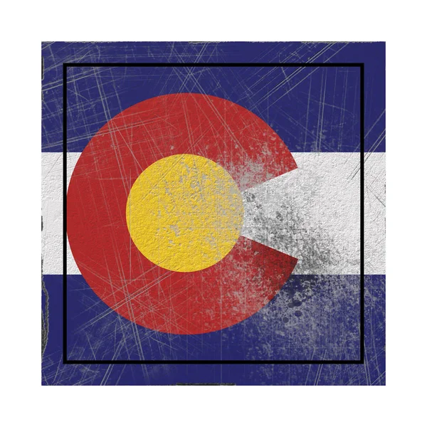 Bandeira do Estado do Colorado Fotografia De Stock