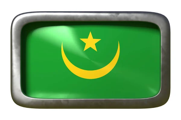 Знак флага Мавритании — стоковое фото