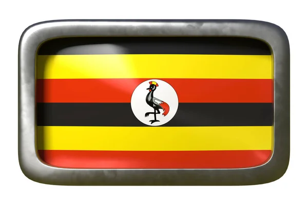 Oeganda vlag teken — Stockfoto