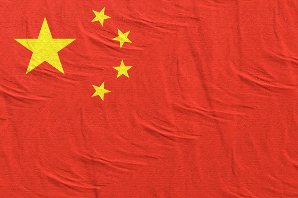中国国旗的3d渲染 — 图库照片