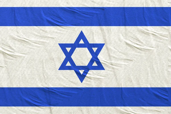 Renderowanie 3D flagi Izraela — Zdjęcie stockowe