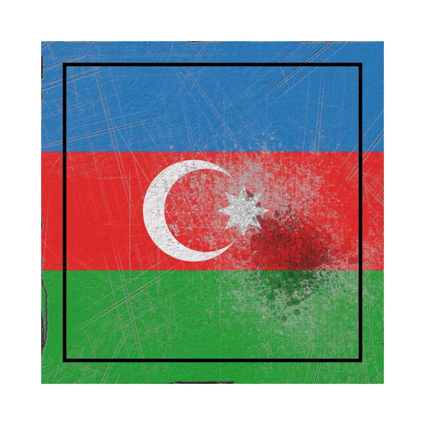 Stary flaga Azerbejdżanu — Zdjęcie stockowe