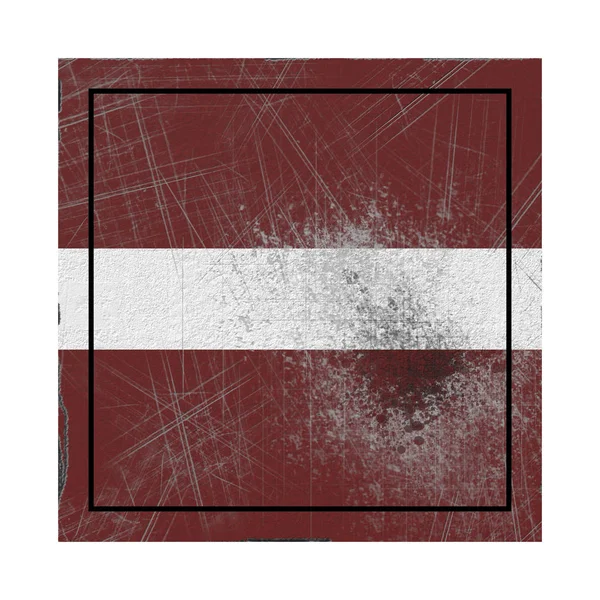 Ancien drapeau de Lettonie — Photo