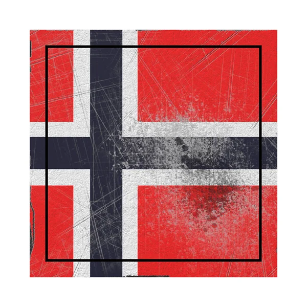 Old Norway flag — Stock Photo, Image
