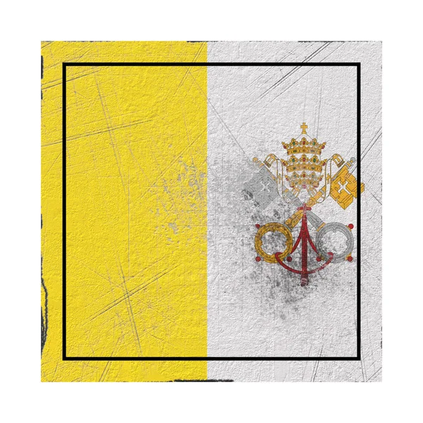 Régi Vaticano állami zászló — Stock Fotó