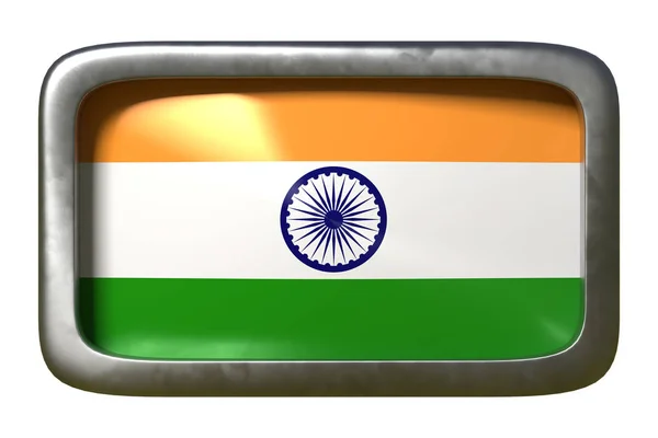 Indien flagga tecken — Stockfoto