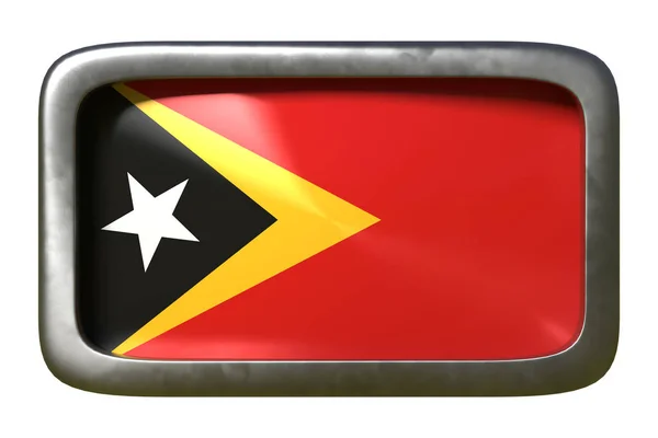 Firma bandiera Timor Est — Foto Stock