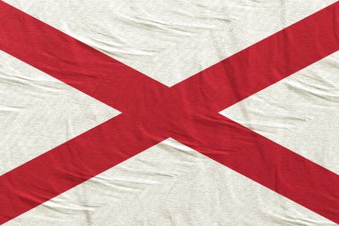 Alabama Devlet bayrağı 3d render