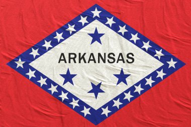 Arkansas Eyalet bayrağı 3d render
