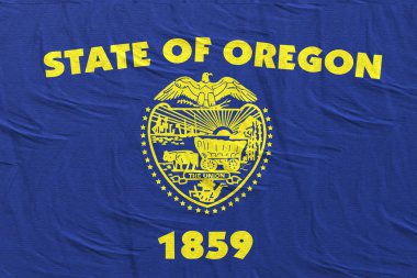 Oregon State bayrağı3d render