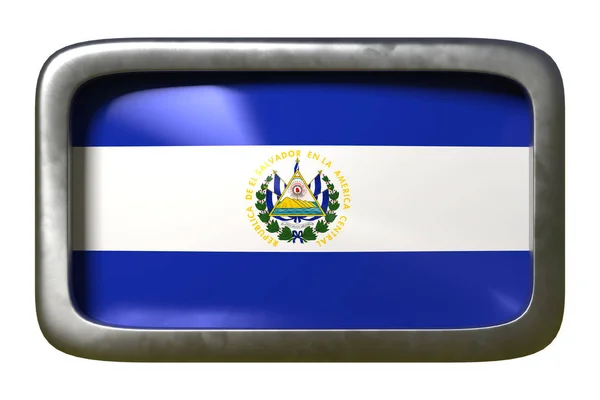Δημοκρατία του Ελ Σαλβαδόρ πινακίδα σημαίας — Φωτογραφία Αρχείου
