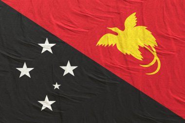 Papua Yeni Gine bayrağının 3d render