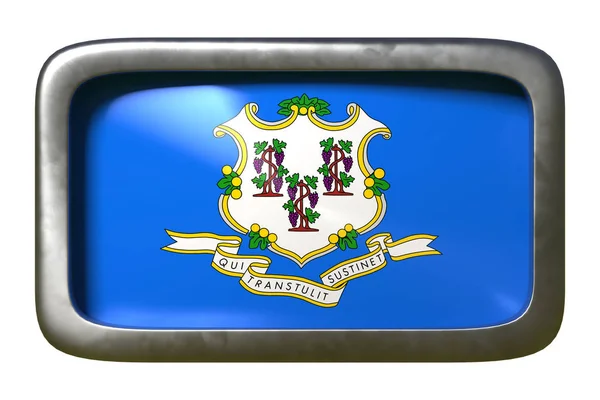 3d rendering of Connecticut State flag — Stock Photo, Image