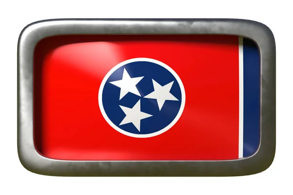 3d representación de la bandera del estado de Tennessee —  Fotos de Stock