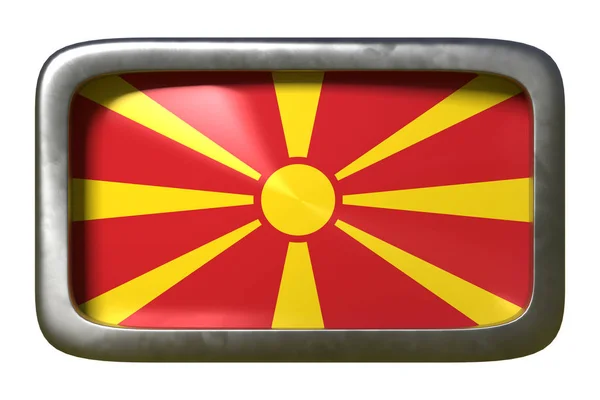 Macedónia zászlaja jel — Stock Fotó