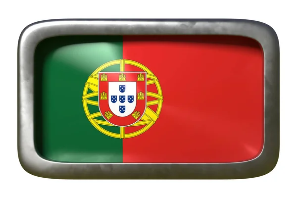 葡萄牙国旗标志 — 图库照片