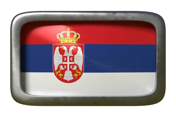 Segno di bandiera della Serbia — Foto Stock