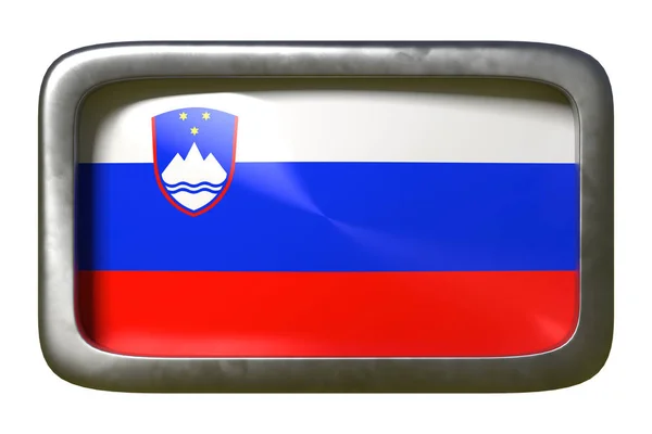 Словенія прапор знак — стокове фото