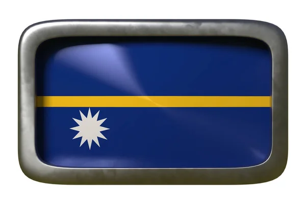 Signo de bandera de Nauru — Foto de Stock