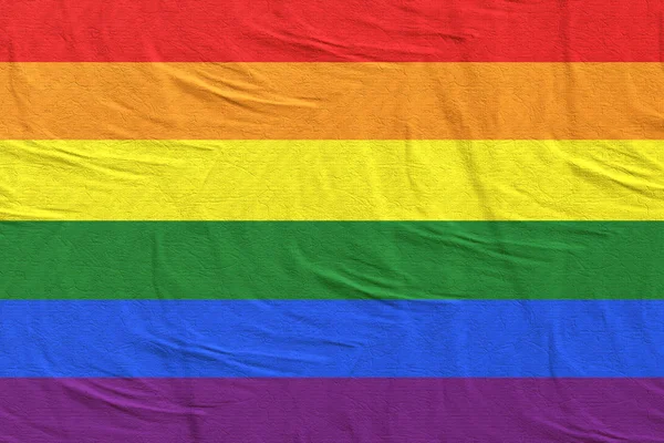 Kleurrijke Gay vlag — Stockfoto