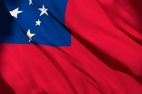 Samojská vlajka — Stock fotografie