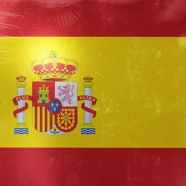 Ícone de bandeira espanha — Fotografia de Stock