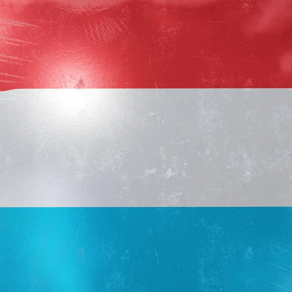 Luxembourg flag icon — Stock Photo, Image