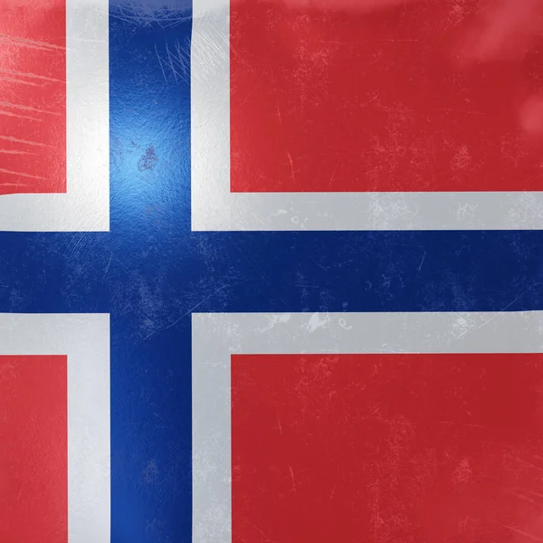 Norveç bayrağı simgesi — Stok fotoğraf