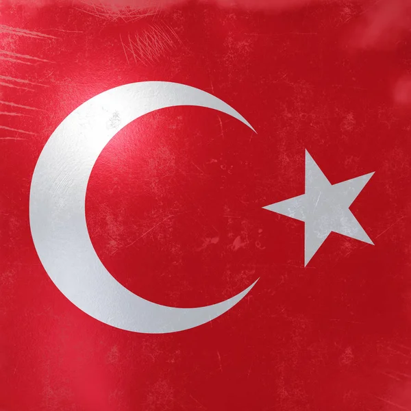 Turkey flag icon — Stock Photo, Image